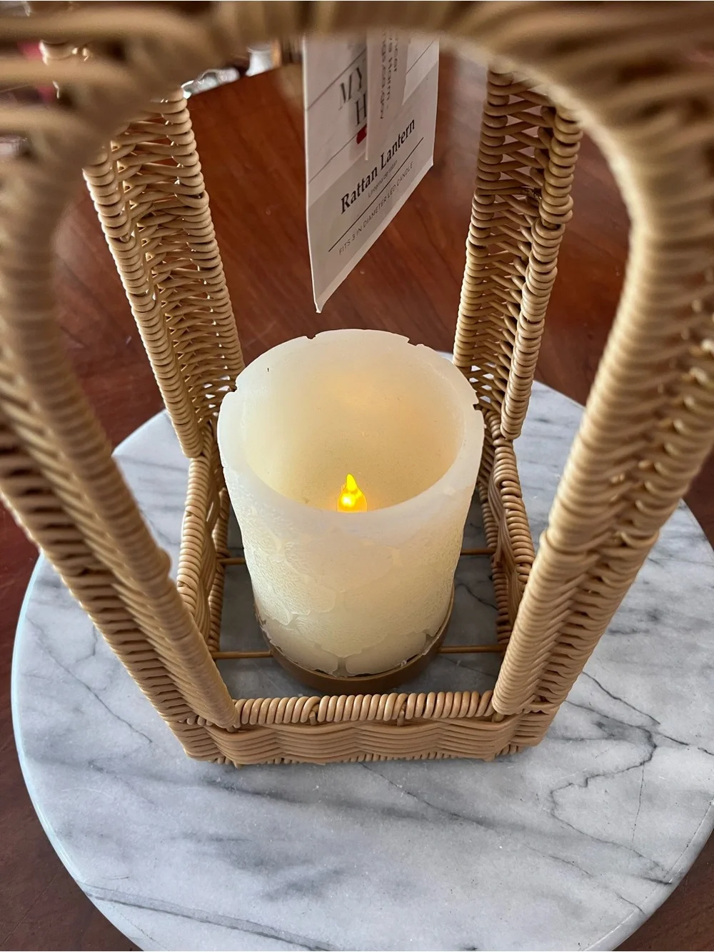 NWT: Rattan Lantern 15” My Texas House by Erin Vogelpohl, Summer Outdoors 2026